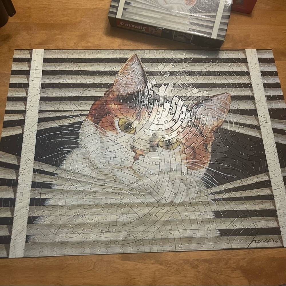 Vintage cat puzzles both complete Lowell Herrera & Mimi Vang Olsen art - Picture 8 of 8